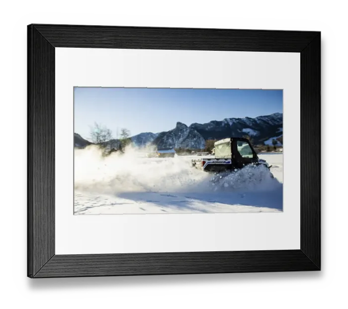 Framed Print : Polaris Kinetic, electric all-wheel drive vehicle