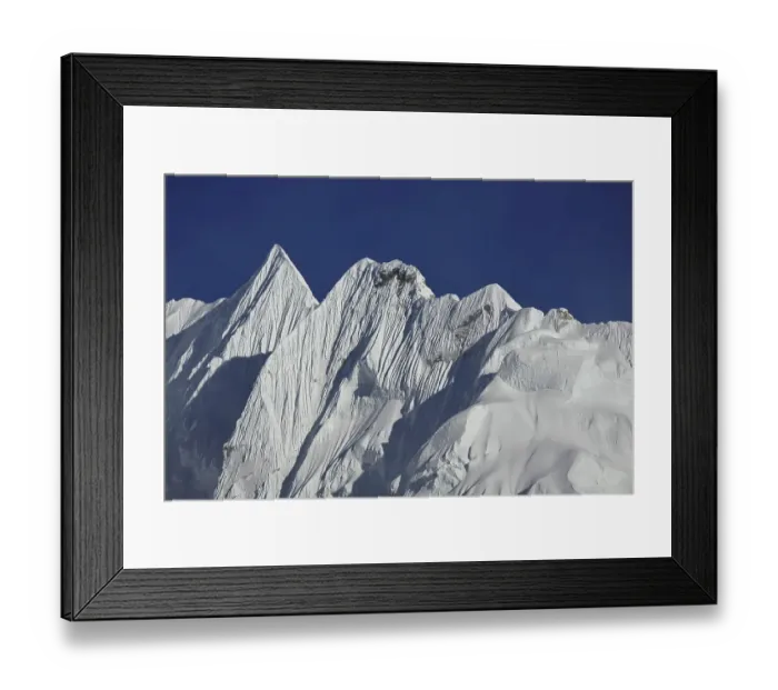 Framed Print : Mountain covered by glacier. Sharpe ridge