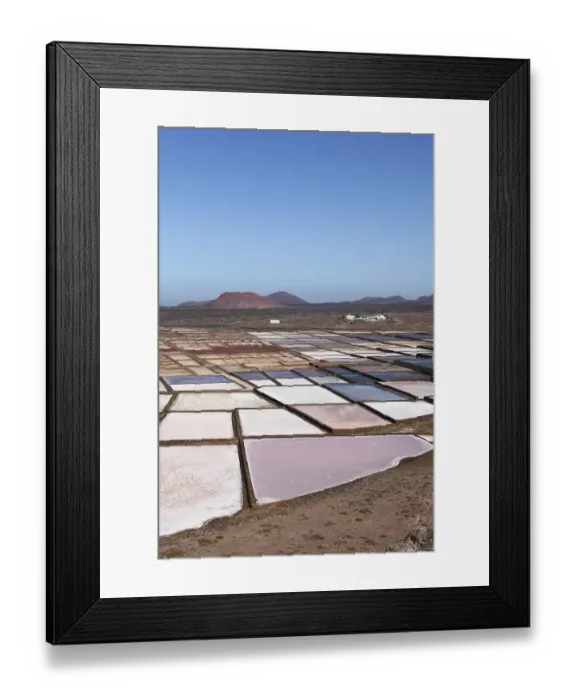 Framed Print : Commercial salt works, Salinas de Janubio