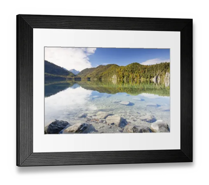 Framed Print : Alpsee lake in autumn, Fuessen