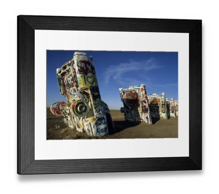Framed Print : Cadillac Ranch, Amarillo, Texas