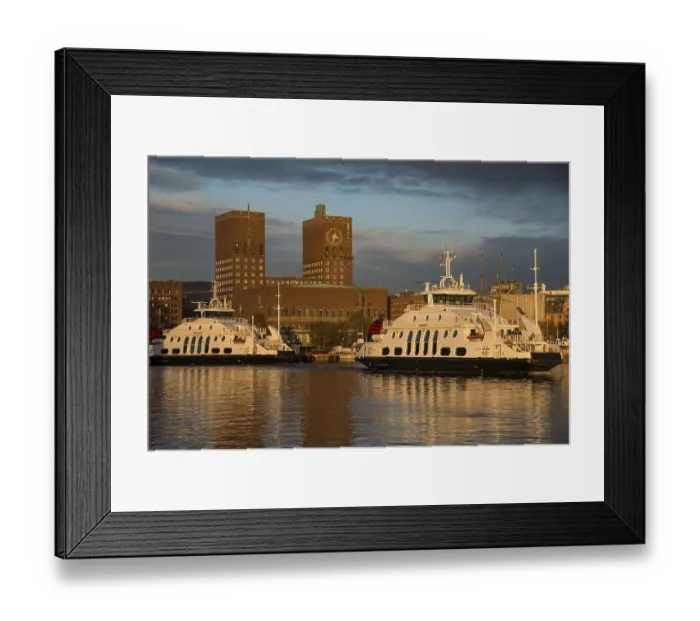 Framed Print : City hall, Oslo, Norway, Europe