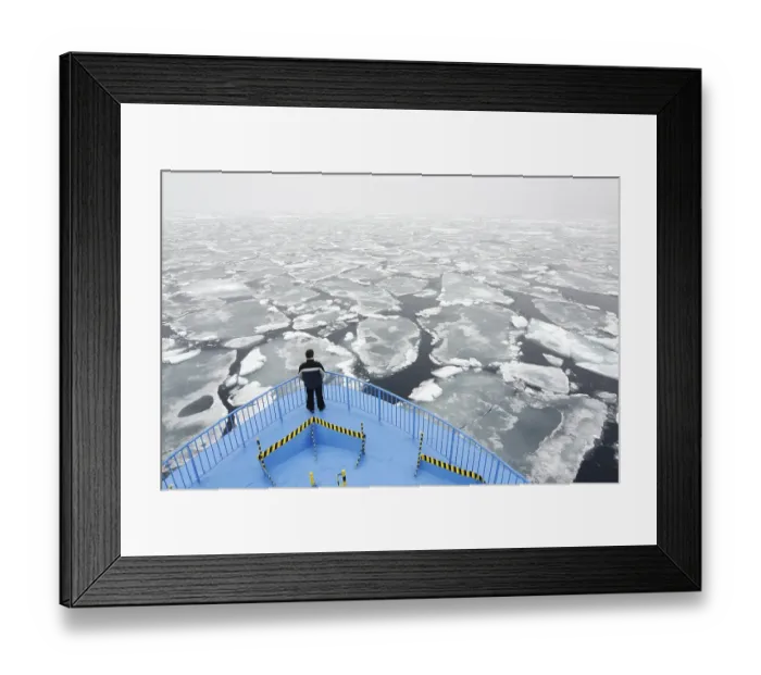 Framed Print : Passenger of the expedition cruise ship