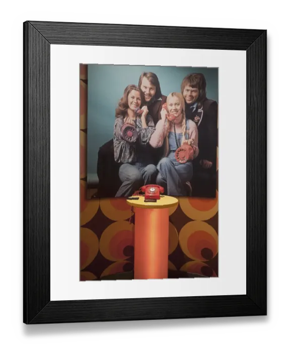 Framed Print : The Red Telephone, ABBA The Museum Framed Print : The Red Telephone, ABBA The Museum