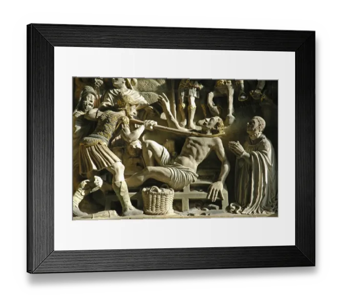 Framed Print : Biblical relief, St. Paulus Cathedral