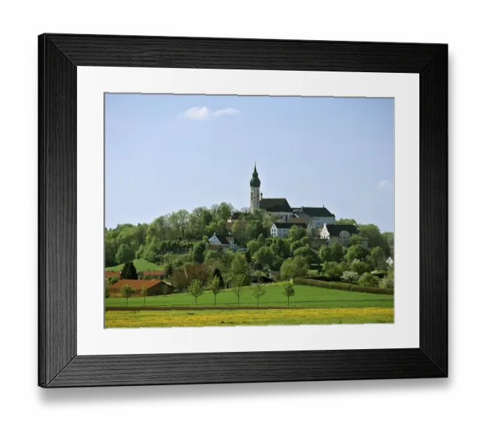 Framed Print : Andechs Abbey church, Benedictine abbey Framed Print : Andechs Abbey church, Benedictine abbey