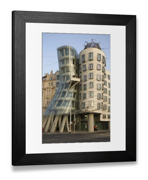 Framed Print : Dancing house Ginger and Fred by Frank Gehry Framed Print : Dancing house Ginger and Fred by Frank Gehry