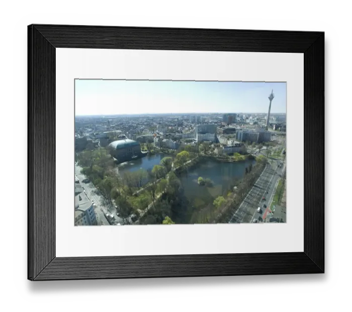 Framed Print : View of Duesseldorf, North Rhine-Westphalia