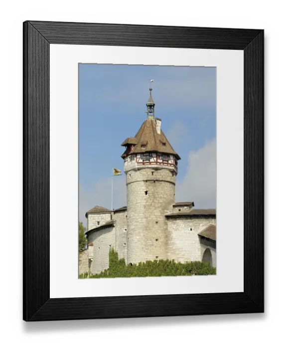 Framed Print : Schaffhausen - the tower from the munot castle - Switzerland Framed Print : Schaffhausen - the tower from the munot castle - Switzerland