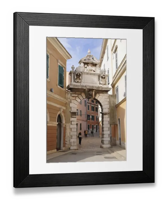Framed Print : Balbi gateway, city gate, Trg Marsala Tita Framed Print : Balbi gateway, city gate, Trg Marsala Tita