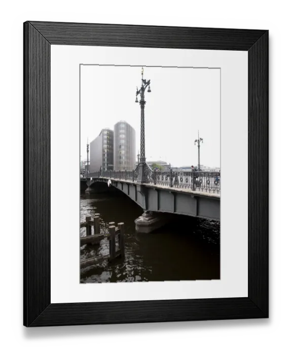 Framed Print : Spree Bridge, Friedrichstrasse Framed Print : Spree Bridge, Friedrichstrasse