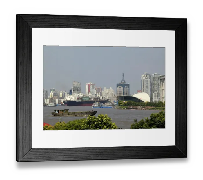 Framed Print : The Bund, Huangpu River, Shanghai, China, Asia