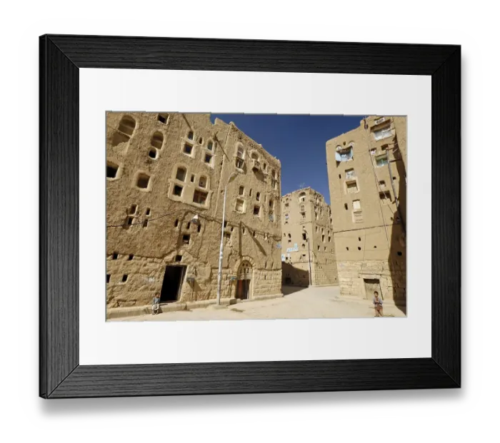 Framed Print : Old town of Amran, Yemen, Asia Framed Print : Old town of Amran, Yemen, Asia