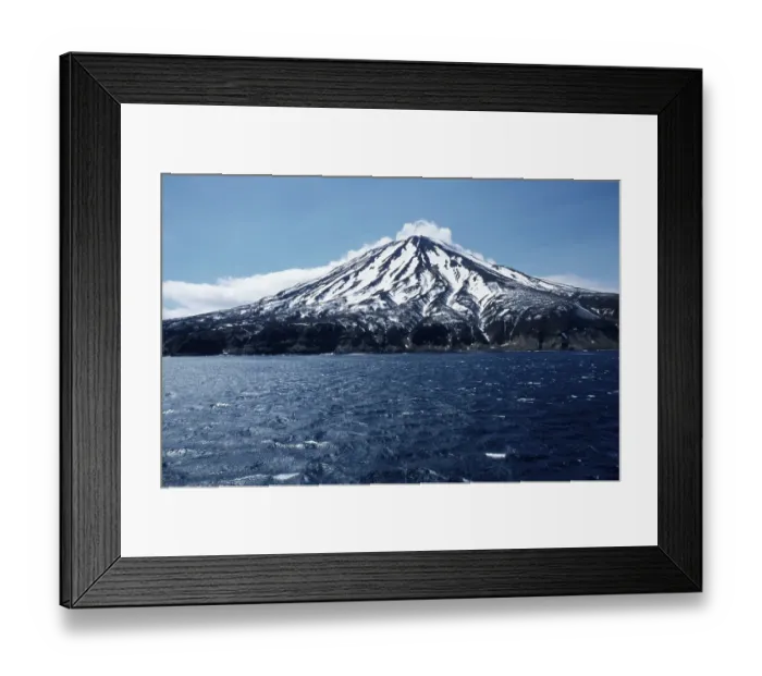 Framed Print : Volcano, Simushir Island, Kuril Islands Framed Print : Volcano, Simushir Island, Kuril Islands