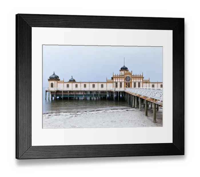 Framed Print : Kallbadhus or cold bath house, built in 1903