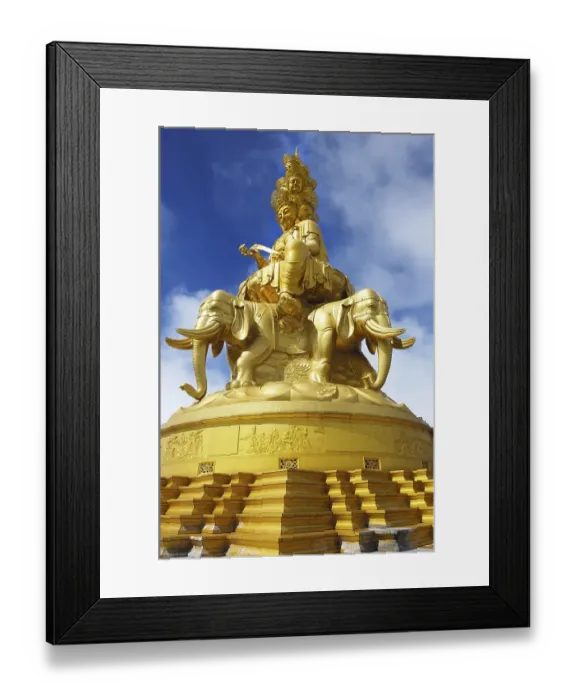 Framed Print : Statue of Samantabhadra, Mount Emei near Chengdu Framed Print : Statue of Samantabhadra, Mount Emei near Chengdu