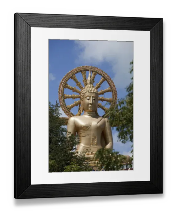 Framed Print : Buddha statue in the Big Buddha temple