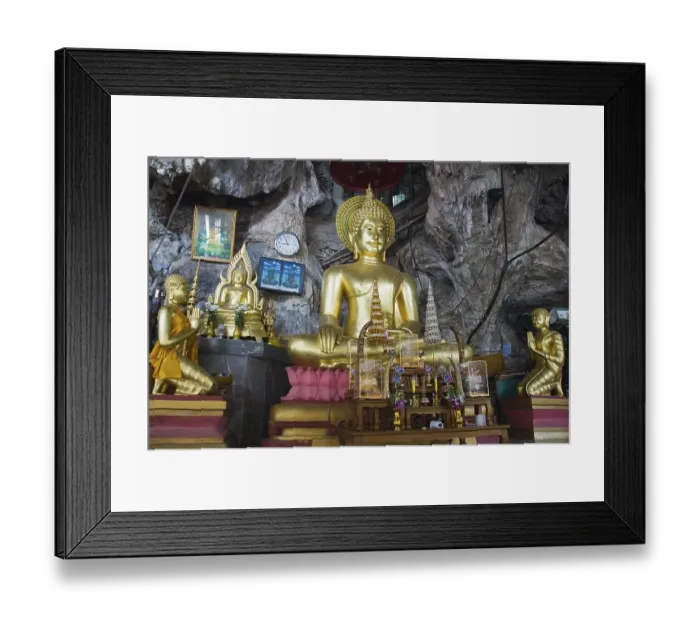 Framed Print : Buddha sculpture at the Tiger Cave Temple Framed Print : Buddha sculpture at the Tiger Cave Temple