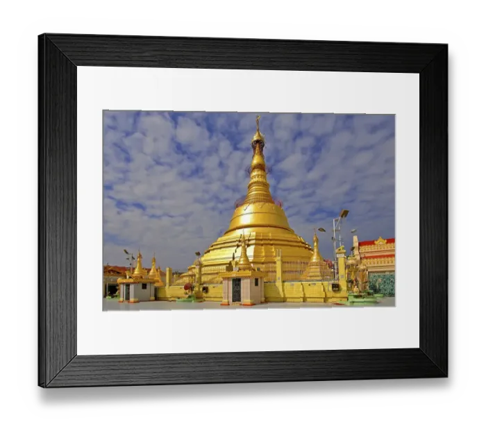 Framed Print : Botataung pagoda at Yangon, Rangoon