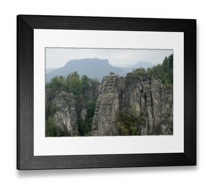 Framed Print : Bastei Group, Saxon Switzerland