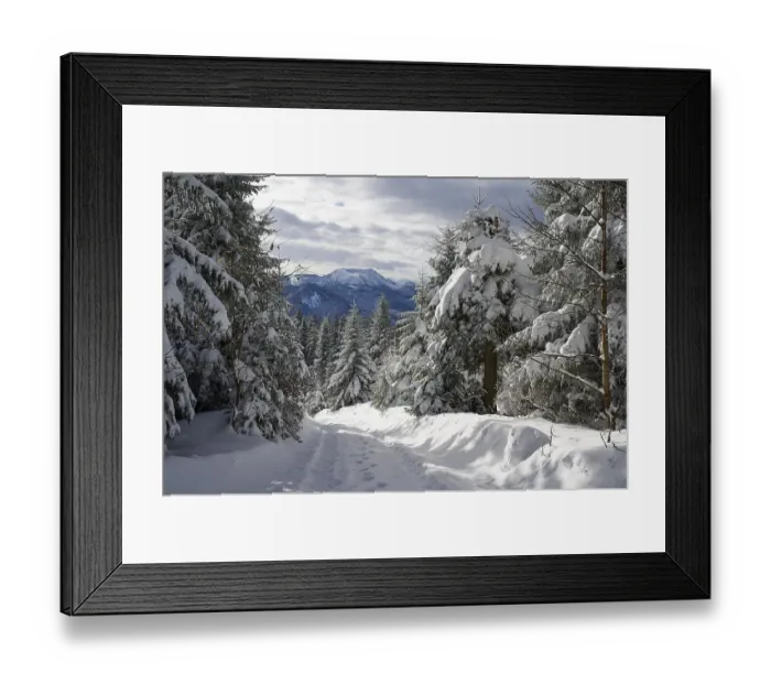 Framed Print : View from the Neureuth to the Hirschberg in winter Framed Print : View from the Neureuth to the Hirschberg in winter