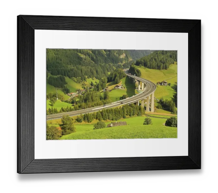 Framed Print : Brenner motorway 13