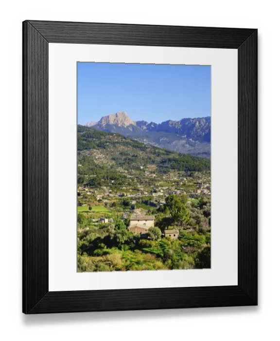 Framed Print : L'Horta near Soller, Serra de Tramuntana