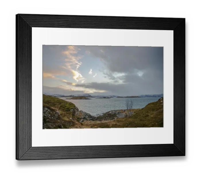 Framed Print : Landscape at Sommaroy Sound, Sommaroy