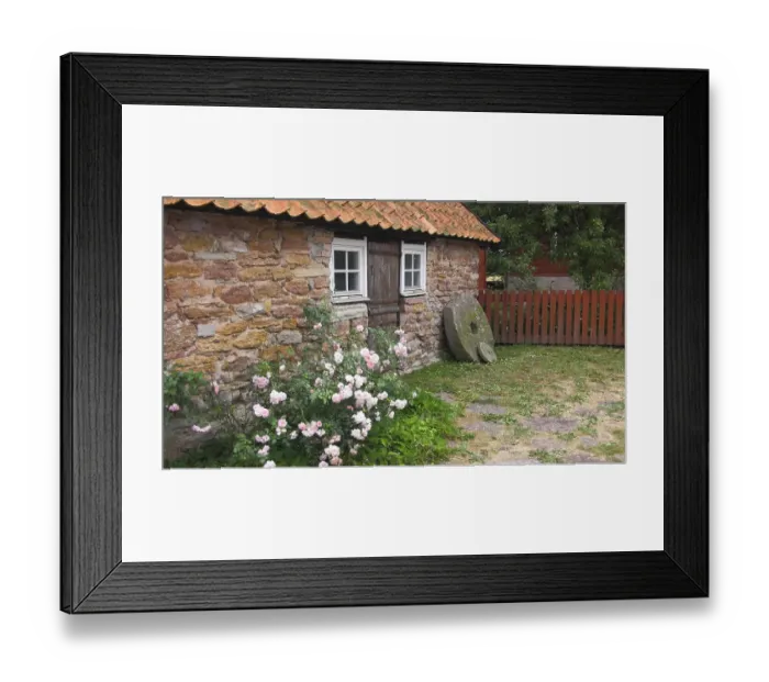 Framed Print : Stonehouse on the Island Oland, Sweden, , Europe Framed Print : Stonehouse on the Island Oland, Sweden, , Europe