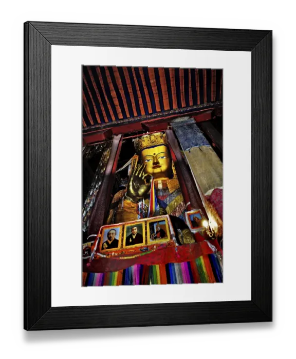Framed Print : Buddha Maitreya, Jamkhang Chenmo monastery Framed Print : Buddha Maitreya, Jamkhang Chenmo monastery