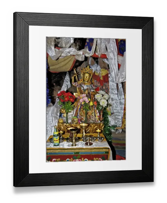 Framed Print : Cult figure, Tashidor monastery