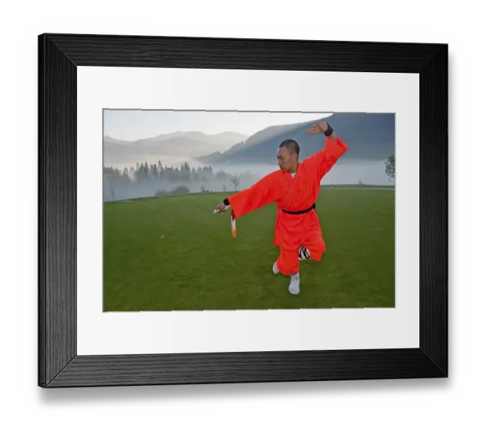 Framed Print : Shaolin monk