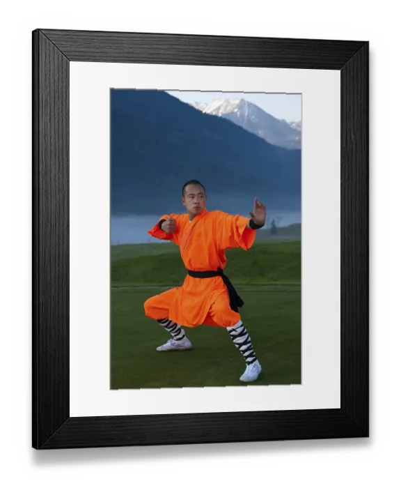Framed Print : Shaolin monk