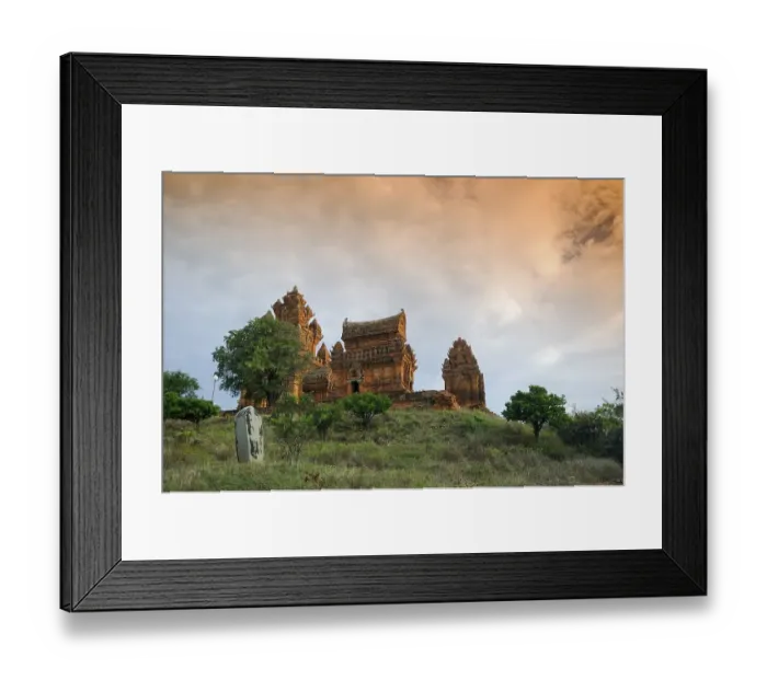 Framed Print : Po Klong Garai, Girai, Cham towers