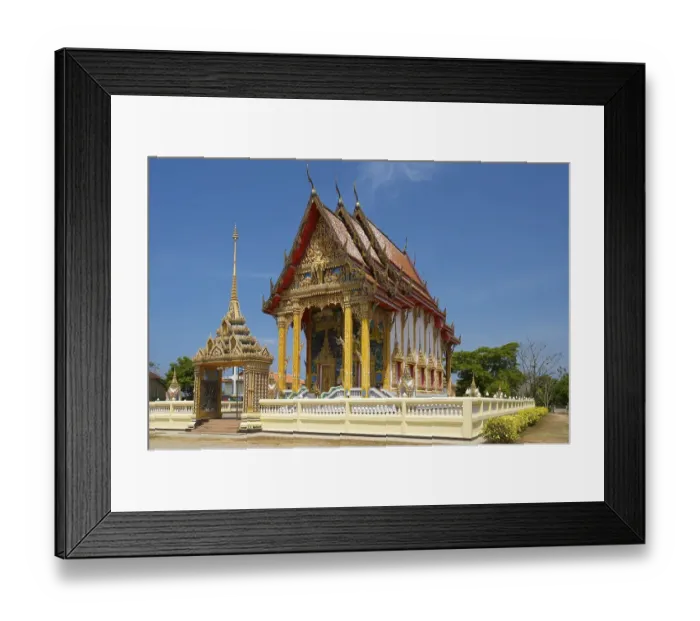 Framed Print : Temple in Thalang, Choeng Thale