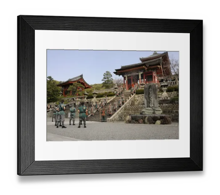 Framed Print : Buddhist ceremony at the Kiyomizu Temple