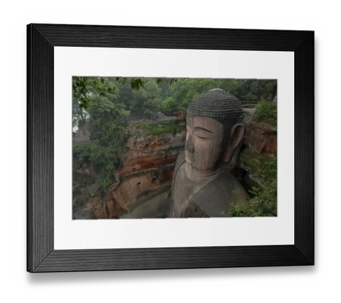 Framed Print : The Leshan Giant Buddha, which at 71 m or 233 ft is the tallest stone Buddha statue in the world Framed Print : The Leshan Giant Buddha, which at 71 m or 233 ft is the tallest stone Buddha statue in the world