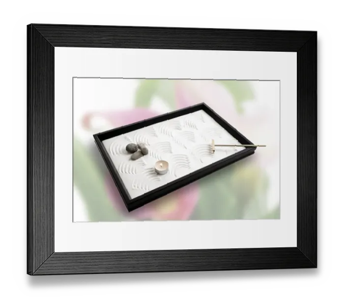 Framed Print : Zen garden Framed Print : Zen garden