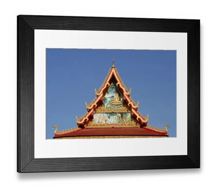 Framed Print : Gable with colourful paintings Framed Print : Gable with colourful paintings