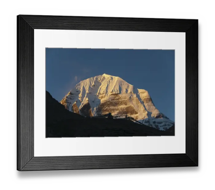 Framed Print : Tibetan Buddhism, snow-capped sacred Mount Kailash