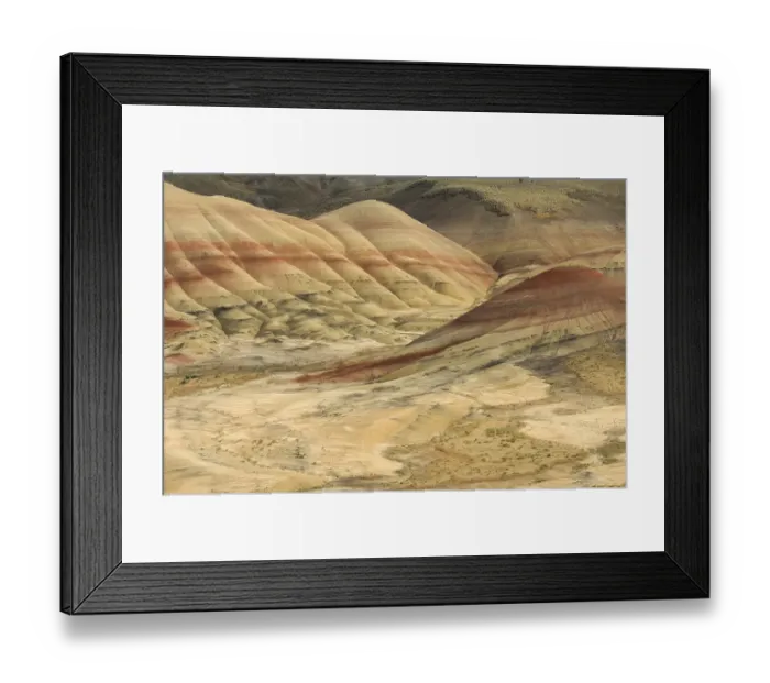 Framed Print : The Painted Hills Unit of the John Day Fossil Beds National Monument