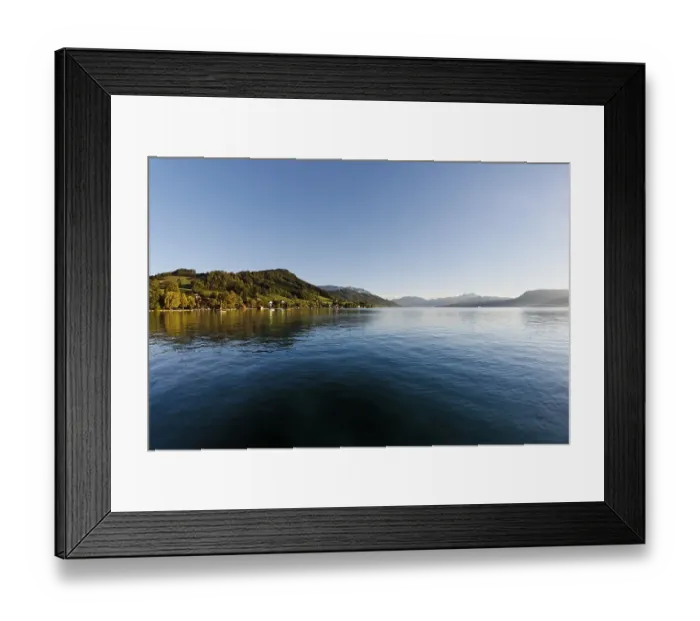 Framed Print : Lake Attersee, Weyregg, Salzkammergut region
