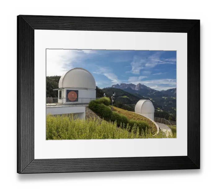 Framed Print : Observatory near Steinegg, South Tyrol in front of the Latemar