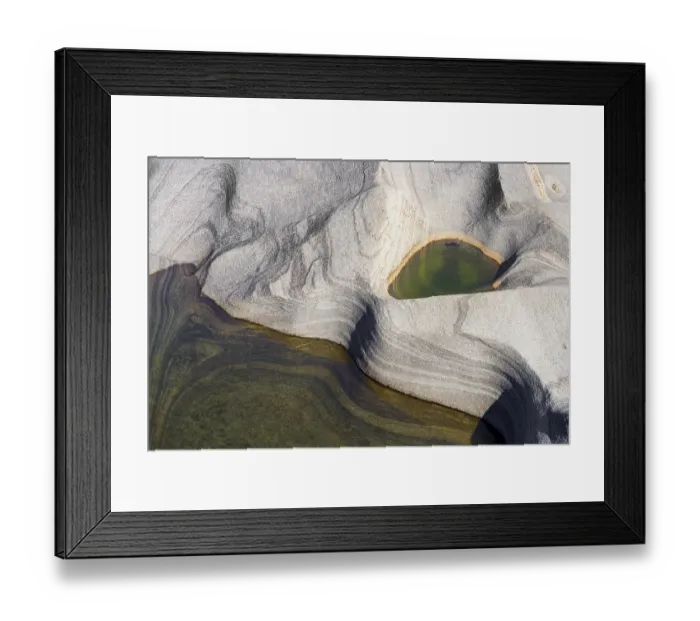 Framed Print : Rocks smoothed by water in the Verzasca valley