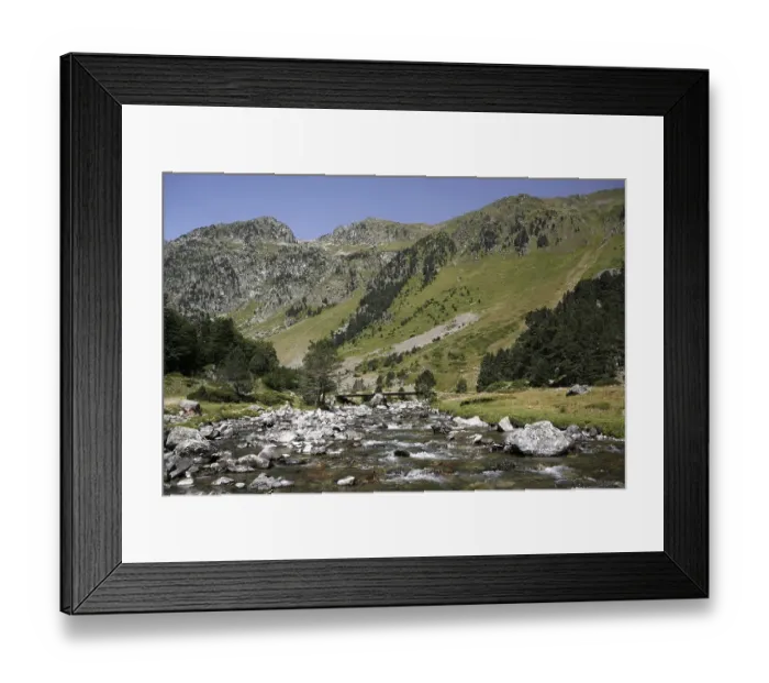 Framed Print : Mountain torrent, landscape in the Pyrenees Framed Print : Mountain torrent, landscape in the Pyrenees