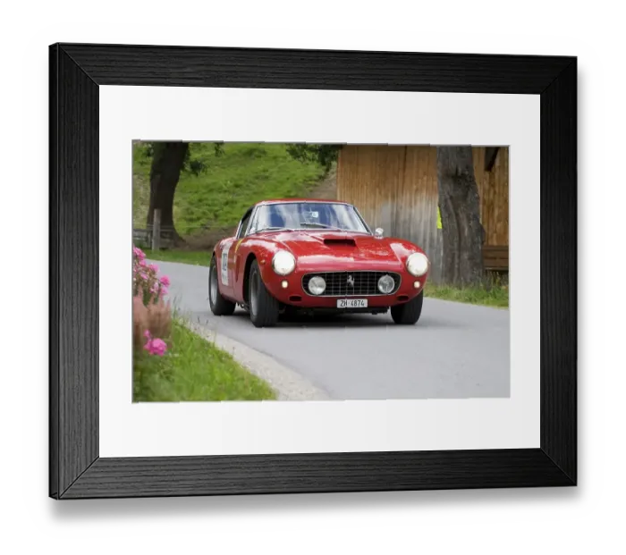 Framed Print : Ferrari 250 GT SWB, vintage car