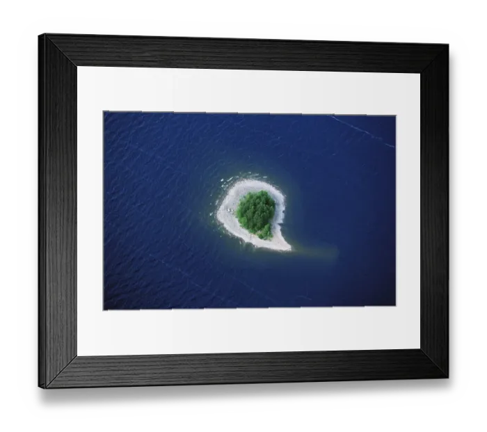 Framed Print : Island in Saimaa lake Finland
