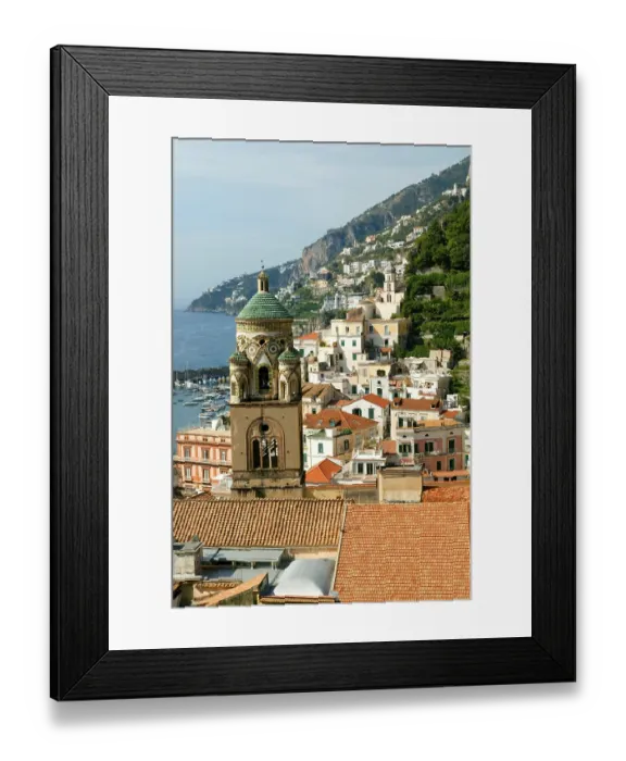 Framed Print : Village of Amalfi, Costiera Amalfitana Framed Print : Village of Amalfi, Costiera Amalfitana