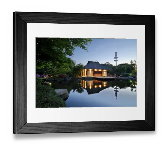 Framed Print : Park Planten un Blomen in Hamburg, Germany, Europe