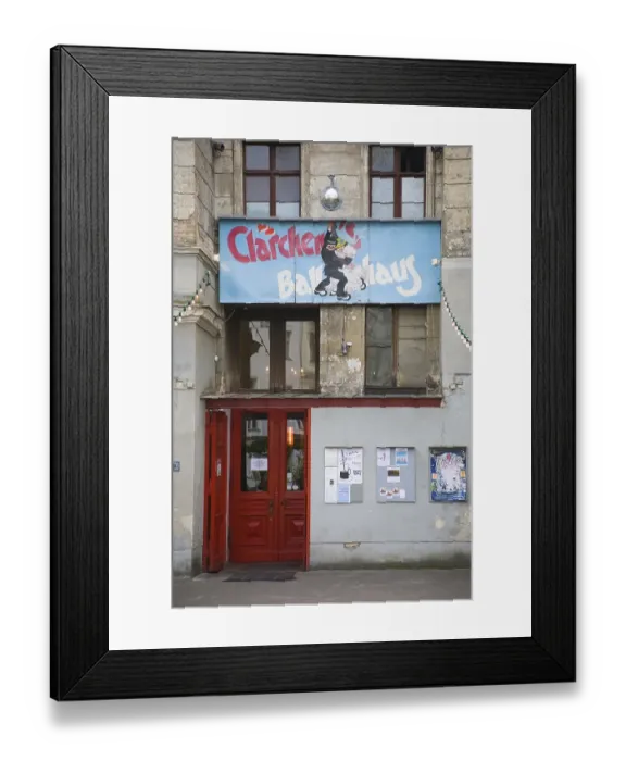 Framed Print : Entrance to Claerchen's Ballhaus in August Road